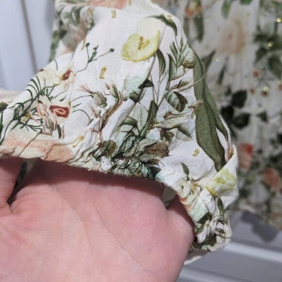 Zara | Ruffled Floral Peplum Top - Picture 7 of 10